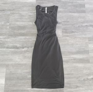 Black Classic Avec Long Fitted Midi